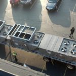 Commercial HVAC unit top view