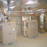 Comercial HVAC units in an HVAC room