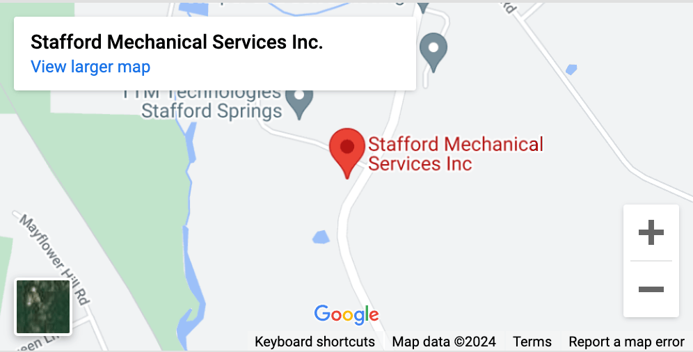 Map centered on Stafford Mechanical Services Inc